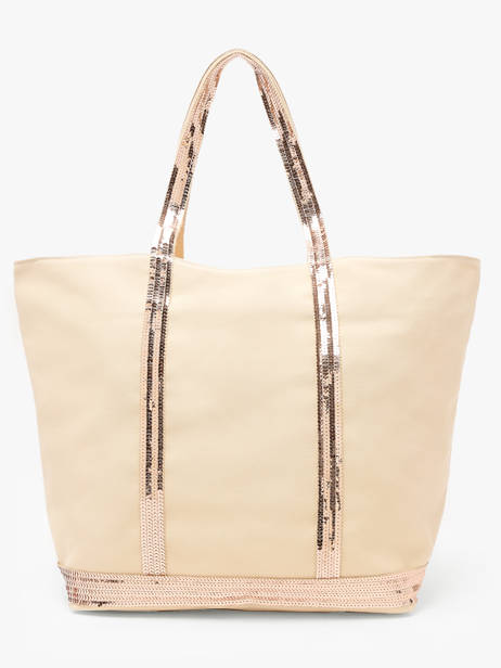 Schoudertas Met Rits Le Cabas L Pailletten Vanessa bruno Beige cabas 1V40409 ander zicht 4