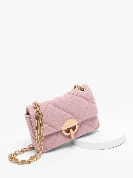 Cross Body Tas Moon Linnen Vanessa bruno Roze moon 70V40326 ander zicht 2