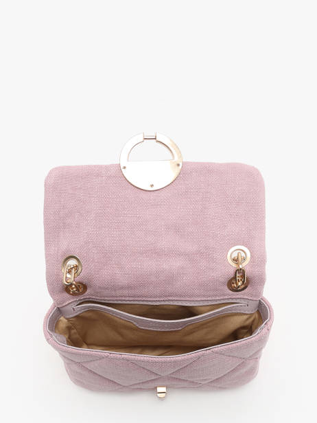 Cross Body Tas Moon Linnen Vanessa bruno Roze moon 70V40326 ander zicht 3