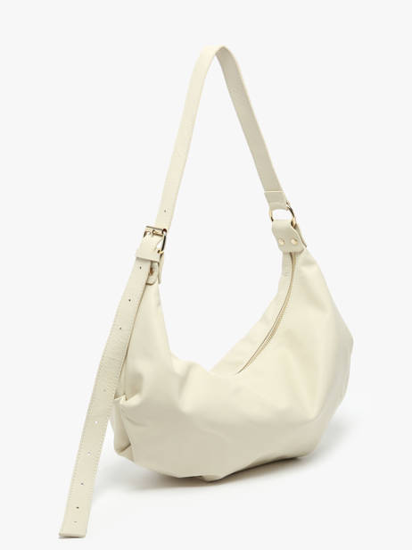 Schoudertas Sauvage Leder Milano Beige sauvage SA24111 ander zicht 2