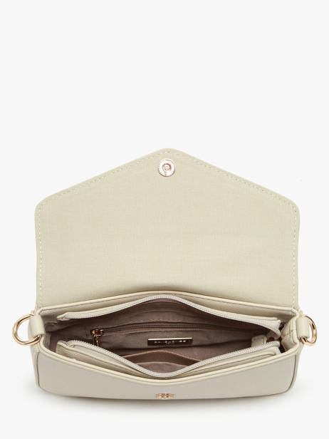 Cross Body Tas Saffiano David jones Beige saffiano CM6120H ander zicht 3