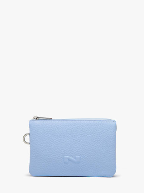 Etui 2 Compartimenten Leder Nathan baume Blauw original n 283N