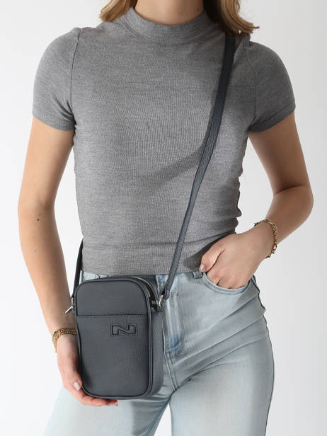 Cross Body Tas N City Leder Nathan baume Blauw n city 5 ander zicht 1