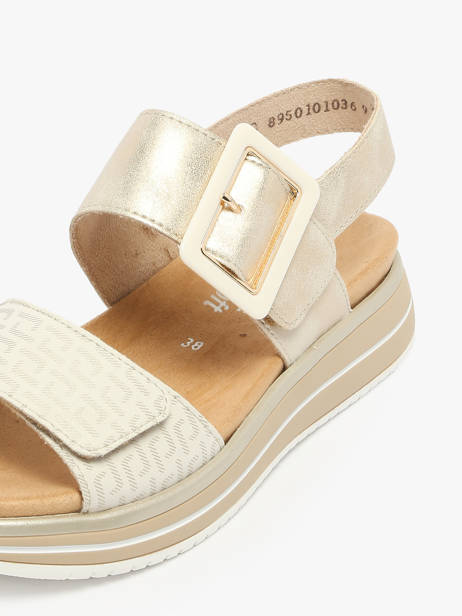 Sandalen Met Platformzool Uit Leder Remonte Wit accessoires 90 ander zicht 2