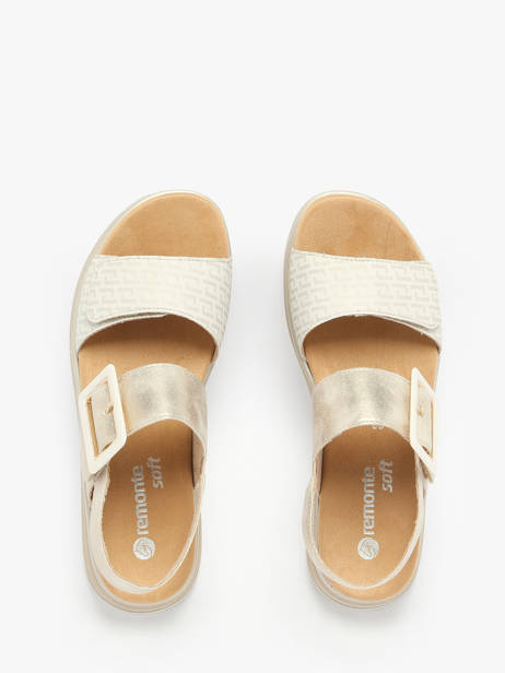 Sandalen Met Platformzool Uit Leder Remonte Wit accessoires 90 ander zicht 3