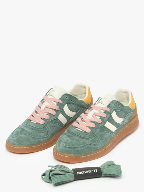 Sneakers Goal Uit Leder Coolway Groen men 8663458 ander zicht 2