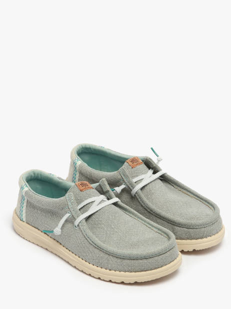 Mocassins Wally Jute Hey dude Blauw men 43085 ander zicht 2