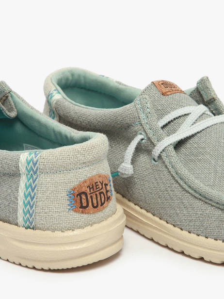 Mocassins Wally Jute Hey dude Blauw men 43085 ander zicht 3