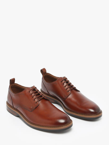 Derby Veterschoenen Aldwin Lace Uit Leder Clarks Bruin men 26183252 ander zicht 2