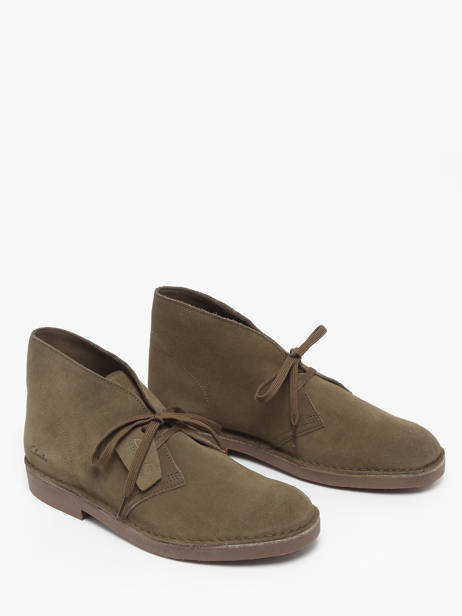 Enkellaarzen Desert Uit Leder Clarks Groen men 26183838 ander zicht 2