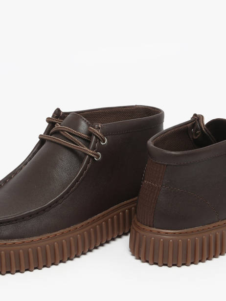 Enkelhoge Derby Veterschoenen Torhill Uit Leder Clarks Bruin men 26183425 ander zicht 3