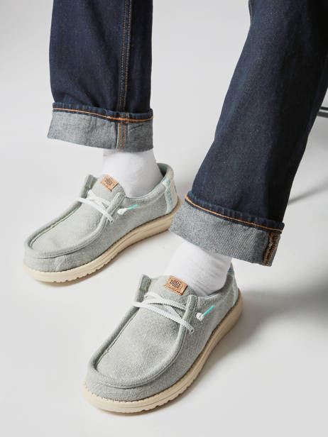 Mocassins Wally Jute Hey dude Blauw men 43085 ander zicht 1