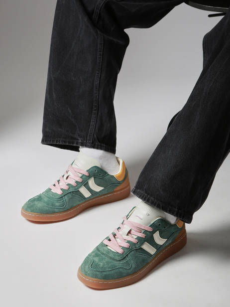 Sneakers Goal Uit Leder Coolway Groen men 8663458 ander zicht 1