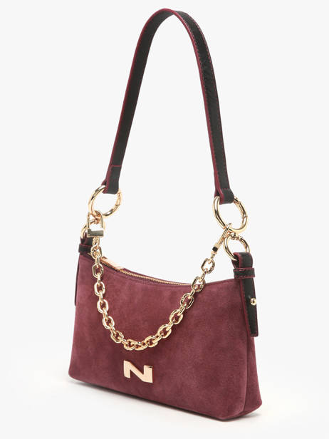 Cross Body Tas Betty Suède Leder Nathan baume Violet vogue - 00031-05 ander zicht 2