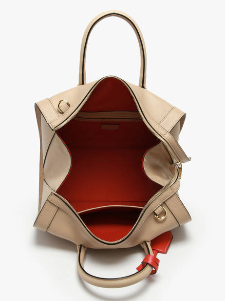 Bowlingtas M Bcbg Leder Lancel Beige bcbg A13690 ander zicht 3