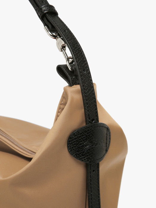 Longchamp Besace longchamp toile Schoudertas Beige