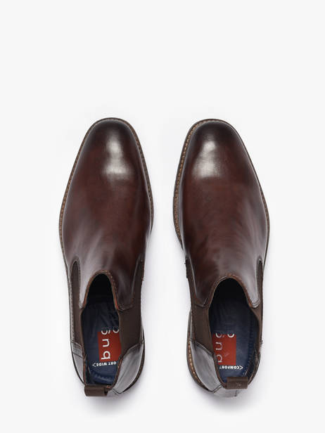 Chelsea Boots Uit Leder Bugatti Bruin men 11116361 ander zicht 3