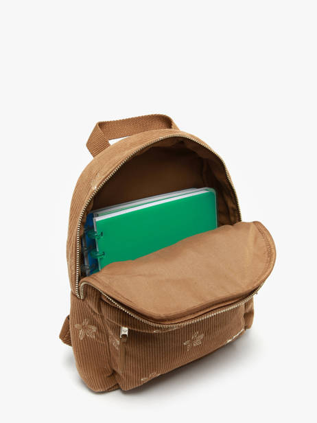 Rugzak 1 Compartiment Roxy Bruin back to school RJBP4935 ander zicht 3