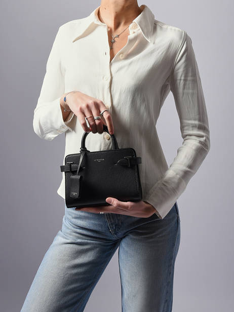 Cross Body Tas Emily Leder Le tanneur Zwart emily TEMI1630 ander zicht 1