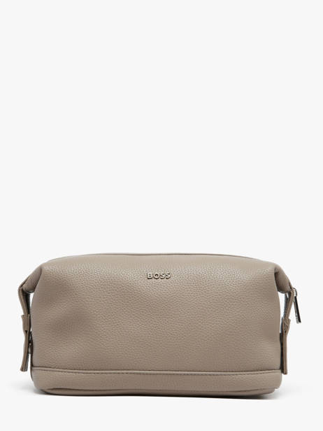 Toiletzak Hugo boss Beige grained HTC518Z ander zicht 3