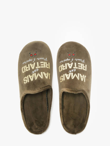 Pantoffels La maison de l'espadrille Groen men 8