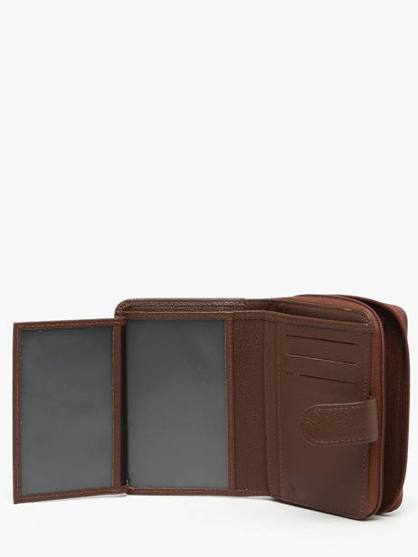 Portefeuille Leder Hexagona Bruin confort 461063 ander zicht 2
