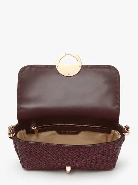 Cross Body Tas Moon Leder Vanessa bruno Violet moon 5V40533 ander zicht 4