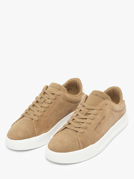 Sneakers Uit Leder Tommy hilfiger Bruin men 5716AEI ander zicht 1