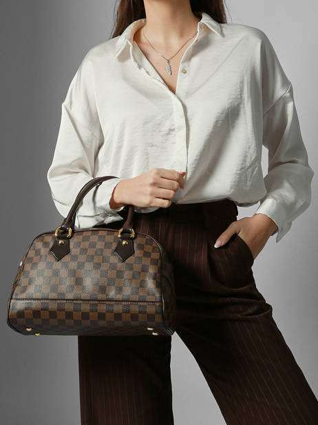 Preloved Louis Vuitton Handtas Duomo Damier Louis vuitton Bruin second life 1553854 ander zicht 1