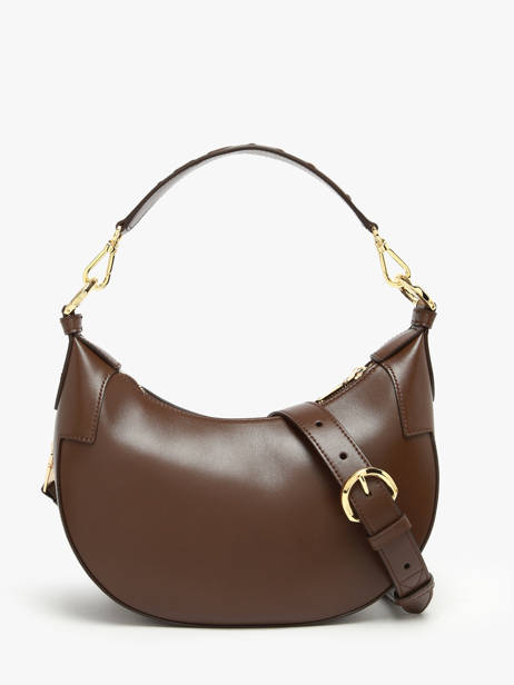 Cross Body Tas Origami Leder Lancel Bruin origami A13313 ander zicht 4