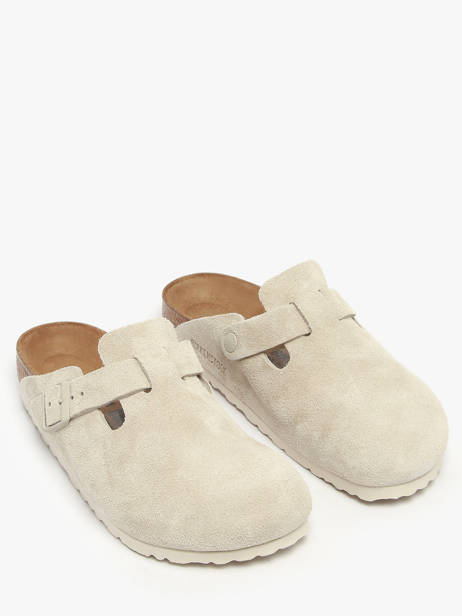 Slippers Boston Uit Leder Birkenstock Wit women 1031662 ander zicht 1