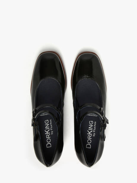 Derby Veterschoenen Met Hak Cristel Uit Leder Dorking Zwart women D9437 ander zicht 3