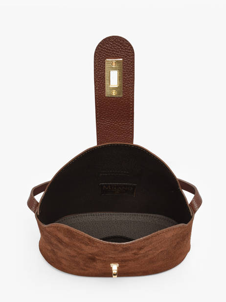 Cross Body Tas Velvet Caviar Leder Milano Bruin velvet caviar VC25115 ander zicht 3