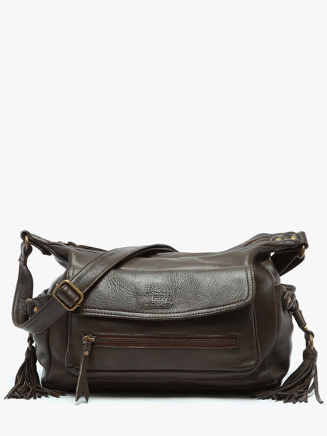 Cross Body Tas Cow Leder Basilic pepper Bruin cow BCOW86