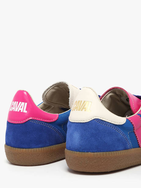 Sneakers Uit Leder Caval Blauw women BAPULS60 ander zicht 2