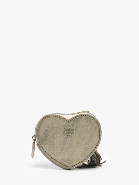 Portemonnee Vintage Leder Mila louise Beige vintage 16083X ander zicht 2