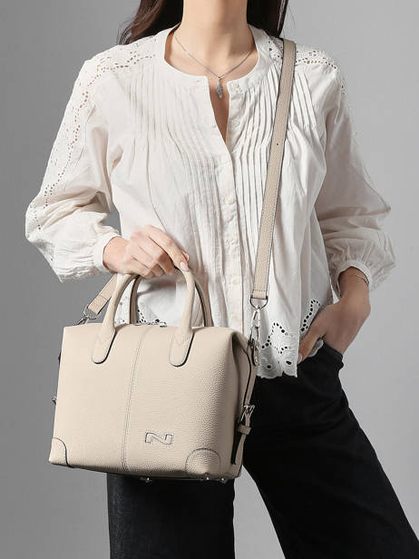 Handtas Clark Leder Nathan baume Beige drive 1 ander zicht 1