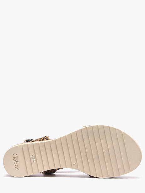 Sandalen Uit Leder Gabor Bruin women 90 ander zicht 4