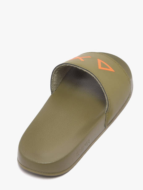 Slippers Sun68 Groen men X3611019 ander zicht 2