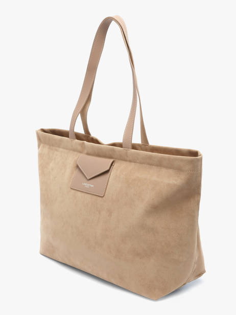 Schoudertas Suedine Kba Lancaster Beige suedine kba 63 ander zicht 2