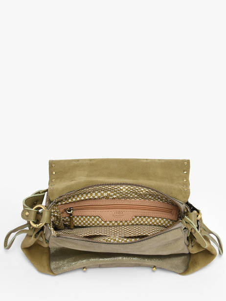 Cross Body Tas Vintage Leder Mila louise Beige vintage 3861XVC ander zicht 3