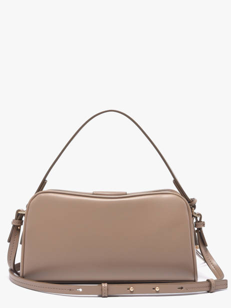 Cross Body Tas Emblem Trio Polyurethaan Calvin klein jeans Beige emblem trio 4F3370G ander zicht 4