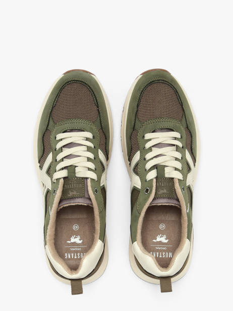 Sneakers Mustang Groen men M0291005 ander zicht 3