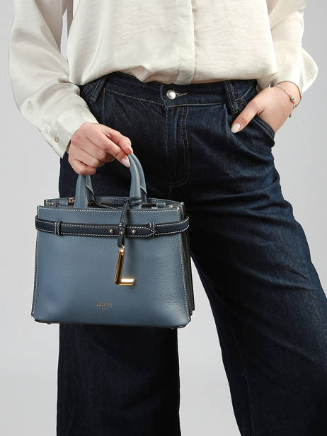 Handtas S Faubourg Leder Lancel Blauw faubourg A13547 ander zicht 1