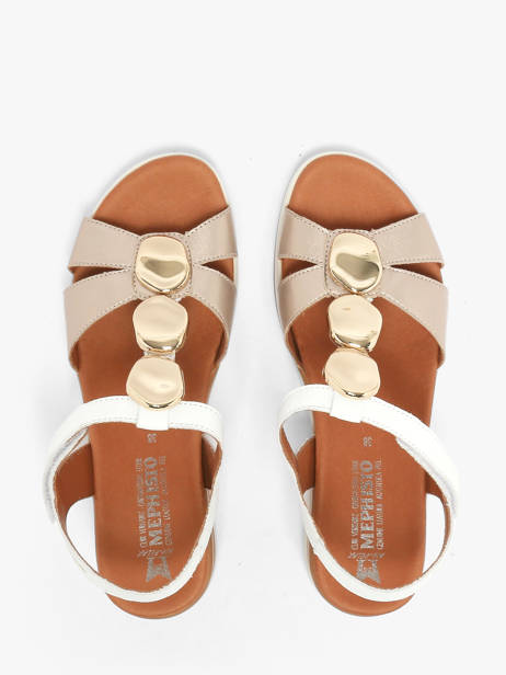 Sandalen Met Platformzool Uit Leder Mephisto Goud women P5148798 ander zicht 3