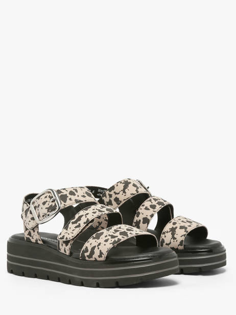 Sandalen Uit Leder Remonte Beige women 60 ander zicht 1