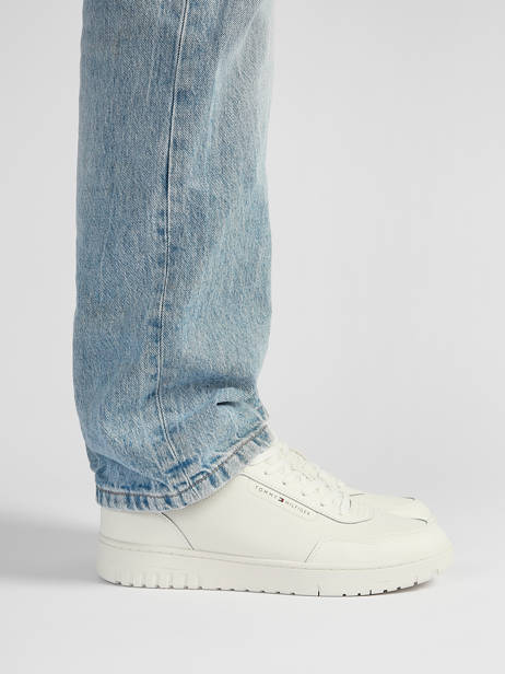 Sneakers Uit Leder Tommy hilfiger Wit men 5868YBL