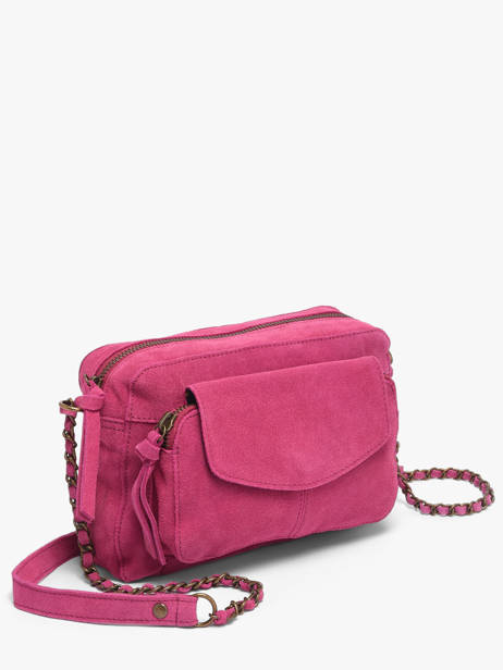 Cross Body Tas Naina Leder Pieces Roze naina 17100639 ander zicht 2