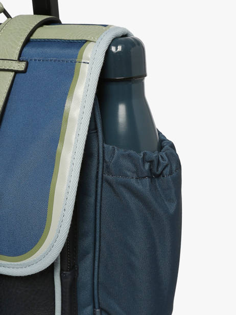 Boekentas Op Wieltjes 2 Compartimenten Cameleon Blauw vintage urban PBVBCR38 ander zicht 6