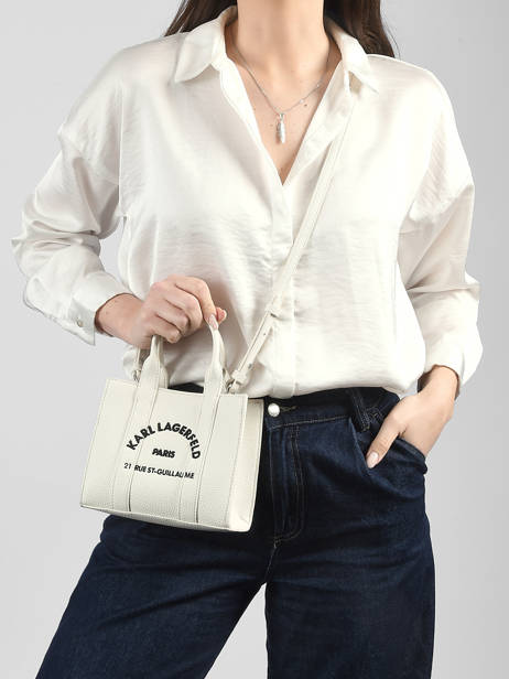 Xs Cross Body Tas Rsg Leder Karl lagerfeld Wit rsg B1W30042 ander zicht 1